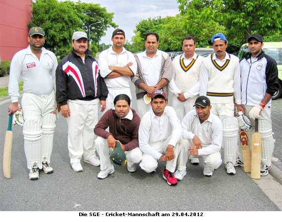 Die Aktiven der Cricket-Mannschaft Egelsbach