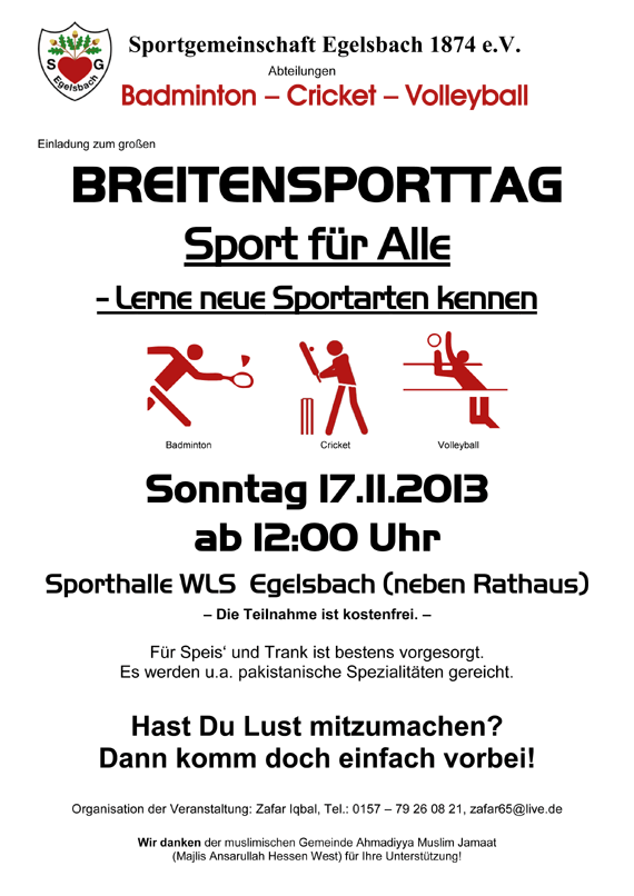 Breitensporttag 2013 in Egelsbach