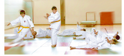 Kids der SGE-Judo-MINIs-AG
